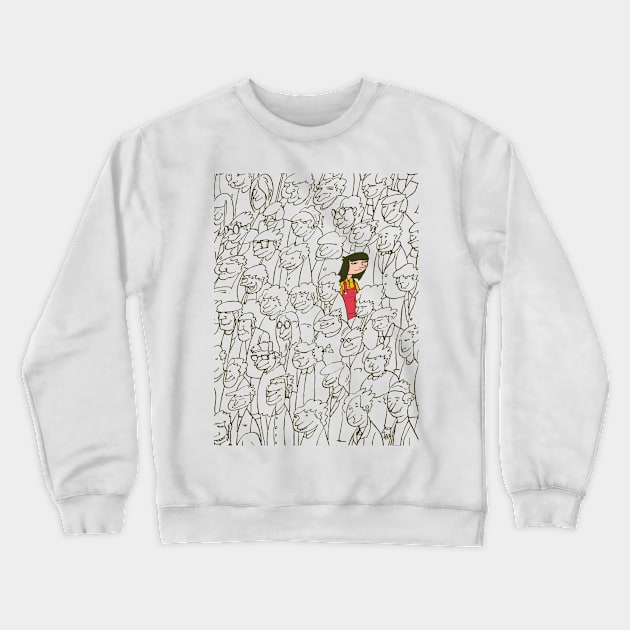 The introvert Crewneck Sweatshirt by A N Illustration